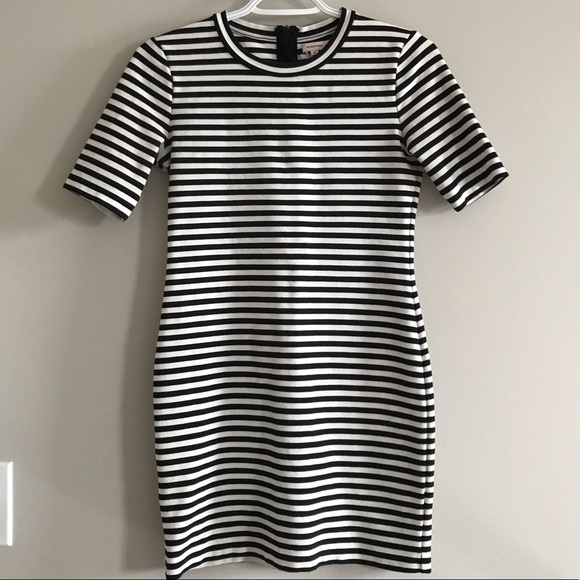 Sunday Best Black and white stripped dress - Picture 1 of 5